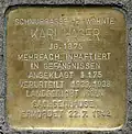 Stolperstein für Karl Hager (Schnurgasse 12)