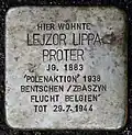 Stolperstein für Lejzor Lippa Proter (Lochnerstraße 11)