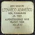 Stolperstein für Leonardo Aramesco (Weißhausstraße 25)