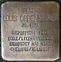 Stolperstein für Louis Oppenheimer (Beethovenstraße 8)