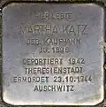 Stolperstein für Martha Katz (Lothringer Straße 39)