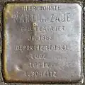 Stolperstein für Martha Zade (Salierring 50)