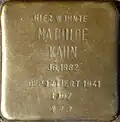 Stolperstein für Mathilde Kahn (Kartäuserhof 37)
