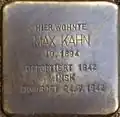 Stolperstein für Max Kahn (Remigiusstraße 45)
