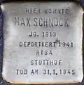 Stolperstein für Max Schnock (Kartäuserwall 7)