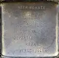 Stolperstein für Moritz Alexander (Metzer Straße 5)