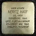 Stolperstein für Moritz Harf (Schaurtestraße 1)
