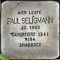 Stolperstein für Paul Seligmann (Lübecker Straße 22)