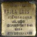 Stolperstein für Paula Gans (Bonner Straße 33)