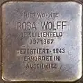 Stolperstein für Rosa Wolff (Arnulfstraße 29)