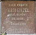 Stolperstein für Rosi Ginzel (Sternengasse 48)