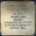 Stolperstein für Rudi Minden (Spichernstraße 57)