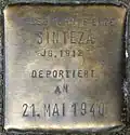 Stolperstein für eine Sinteza (Kämmergasse 25)