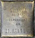 Stolperstein für eine Sinteza (Kämmergasse 25)