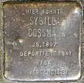 Stolperstein für Sybilla Cossmann (Schaevenstraße 4)