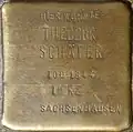 Stolperstein für Theodor Schäfer (Emmastraße 14)