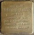 Stolperstein für Therese Leiser (Meister-Gerhard-Straße 29)