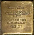 Stolperstein für Vera Neubrand (Mainzer Straße 75)