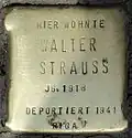 Stolperstein für Walter Strauss (Aachener Straße 28)