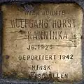 Stolperstein für Wolfgang Horst Kanninka (Maastrichter Straße 3)