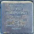 Stolperstein für Walter Blumenkorn (Blaubach 67)