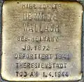 Stolperstein für Hermine Wallach (Burgunder Straße 44)