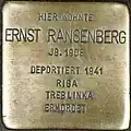 Stolperstein für Ernst Ransenberg (Eifelstraße 6)