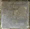 Stolperstein für Tana Katzenstein (Hardefuststraße 8)