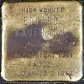 Stolperstein für Eduard Kaufmann (Heinsbergstraße 22)