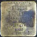 Stolperstein für Frieda Fröhlich (Heinsbergstraße 22)