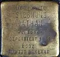 Stolperstein für Siegmund Nathan (Heinsbergstraße 22)