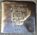 Stolperstein für Johanna Lorch (Alteburger Straße 11)