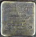 Stolperstein für Grete Babette Walter (Lochnerstraße 11)