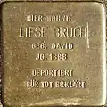 Stolperstein für Liese Bruch (Lochnerstraße 1)