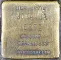 Stolperstein für Johanna Hertz (Maria-Hilf-Straße 3)