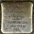 Stolperstein für Michael Klibansky (Volksgartenstraße 10)
