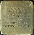 Stolperstein für Lesser Brenner (Poststraße 47)