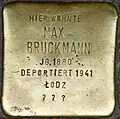 Stolperstein für Max Bruckmann (Rolandstraße 12)