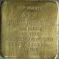 Stolperstein für Alice von der Heyden (Wittekindstraße 6)