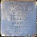 Stolperstein für Margarethe Heumann (Lütticher Straße 44)