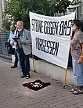 Einleitung durch Hartmut Schmidt von der Stolperstein-Initiative Frankfurt