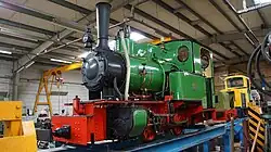 Henschel & Sohn Dampflokomotive Nr.&nbsp;21147 in der Remise