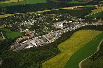 Luftbild vom Storåsfestivalen