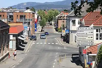 Ortskern von Vestfossen