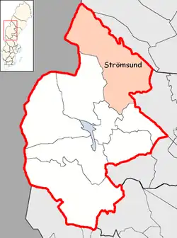 Lage der Gemeinde Strömsund
