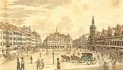 Der Marktplatz in Leipzig
