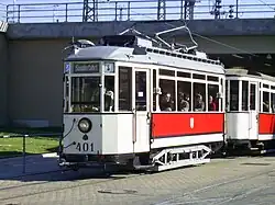 Tw 401 von 1928 im Straßenbahnmuseum Halle