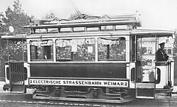 Erste Generation Triebwagen der Straßenbahn Weimar, Triebwagen 2, Baujahr 1899