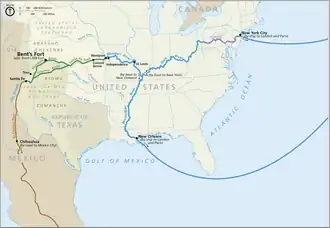 Lage des Forts an den Handelswegen