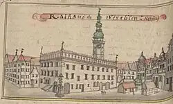 Zeichnung aus der Mitte des 18. Jahrhunderts